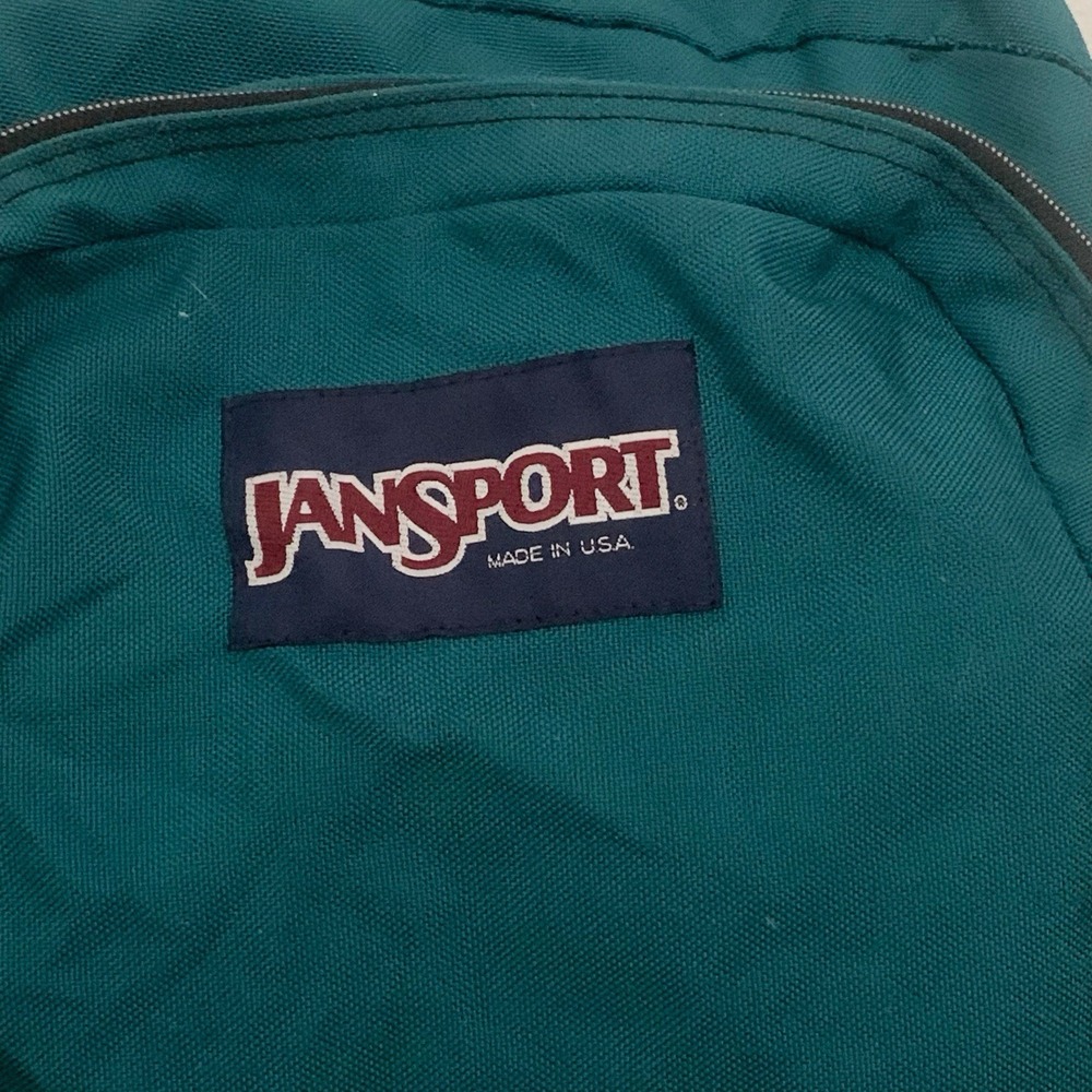 Vtg‎ Jansport Double Leather Bottom Backpack - Picture 2 of 10